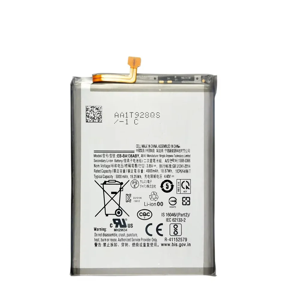 Batteria di ricambio nuova originale EB-BA136ABY per batteria originale Samsung Galaxy A13 5G, batteria del telefono cellulare sostituibile + strumenti