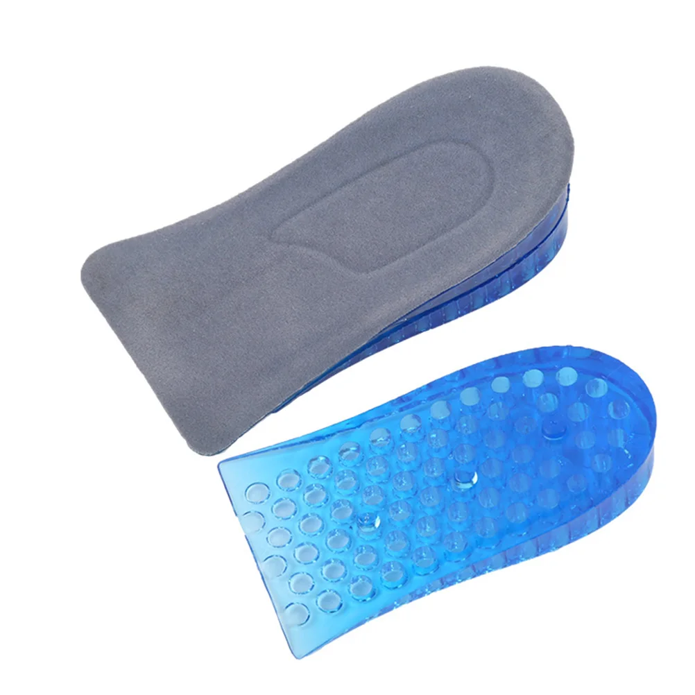 

Invisible Height Increasing Insoles Half Type Elevator Pads Soft Silicone Inserts Anti Slip Damping Effect Suitable Boots