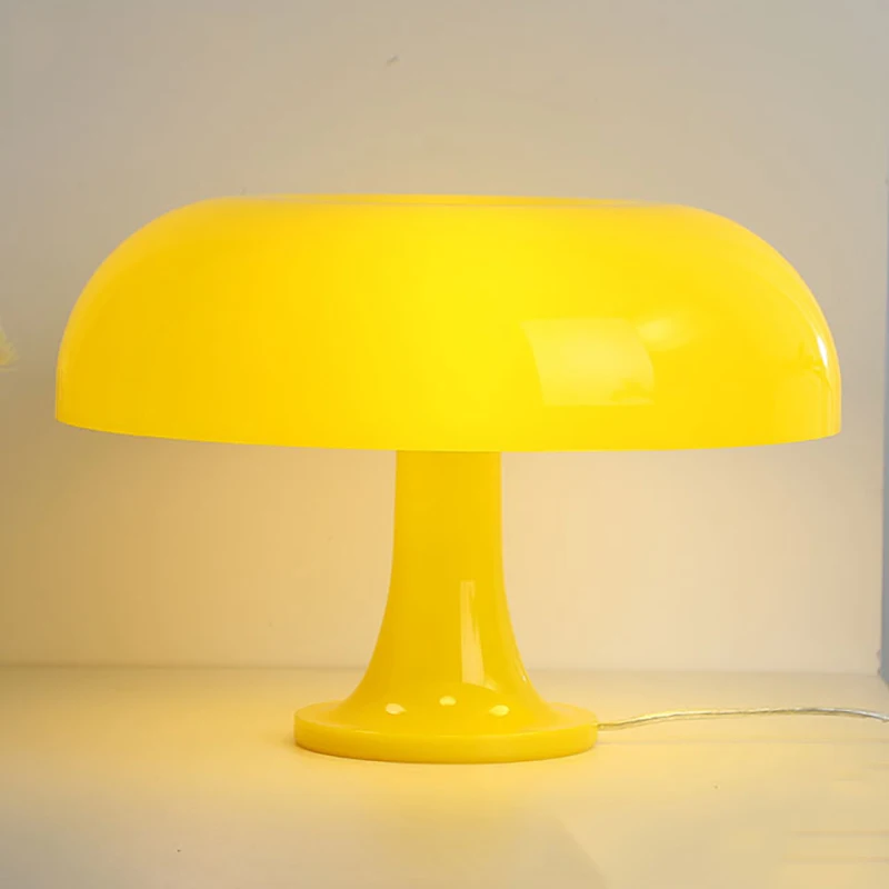 Minimalism Mushroom Table Lamp Ornament Light E14 for Livingroom Bedside Study Hotel Decoration Bulbs and Lamp Sold Separately