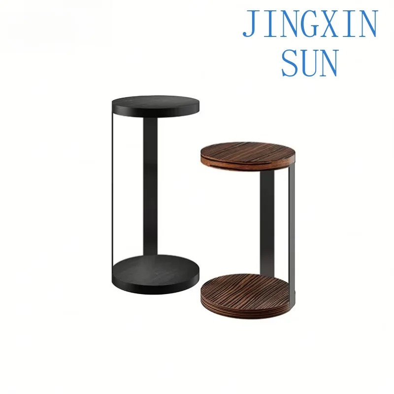 WBERT Nordic Light Luxury Wooden Side Table C-Style Ins Style Simple Modern Design Dining Small Narrow Corner Coffee Table