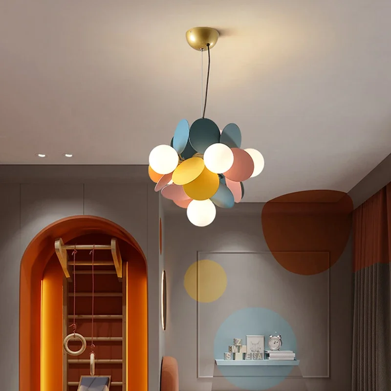 Modern Chandelier Colorful Flash New LED Lights Living Dining Room Bedroom Villa Pendant Flats Bar Aisle Indoor Lighting Lamps