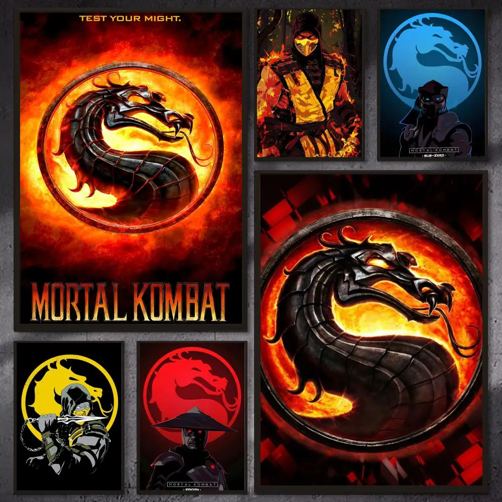 Mortals K-Kombat Video Game Poster Versatile HD Waterproof Wall Art Self-Adhesive Decor For Any Space Ideal Gift