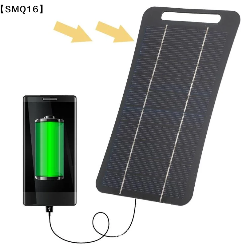 2W Solar Charger Portable W/USB-C Fast Charging For Phone Power Banks Camping Hiking Emergency Power Supply【SMQ】