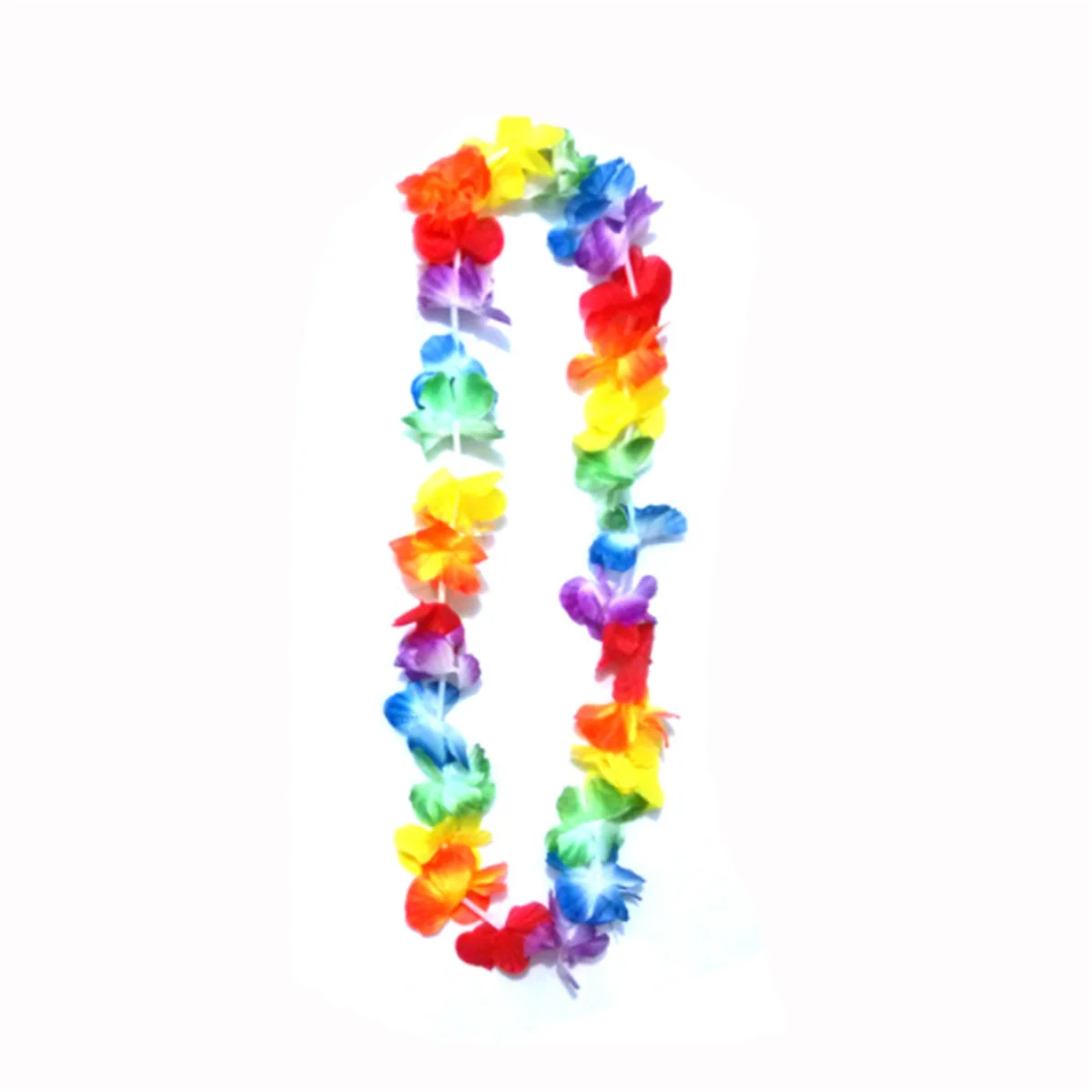 10pcs/set Hawaii Wreath Party Leis Flower Garland Hawaiian Necklace Torpil Hawai Floral Farmhouse Decor Hawaiian Fabric