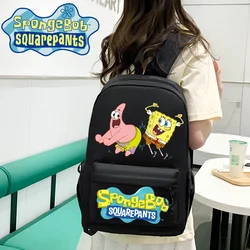 SpongeBob SquarePants seyahat sırt çantaları Kawaii Anime laptop çantası iş öğrencileri için büyük kapasiteli işe gidip gelme günlük okul çantası çocuk hediye