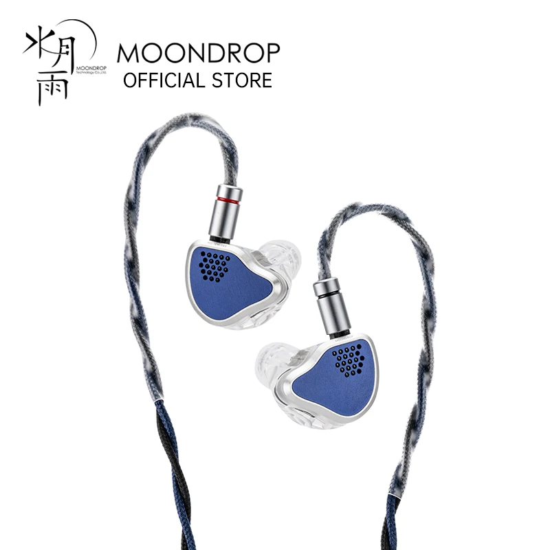 MOONDROP X Crinacle Silicon Earphone 1DD+2BA+2MEMS Tribrid IEMs with 0.78mm 2-pin Universal Interchangeable Cable Design