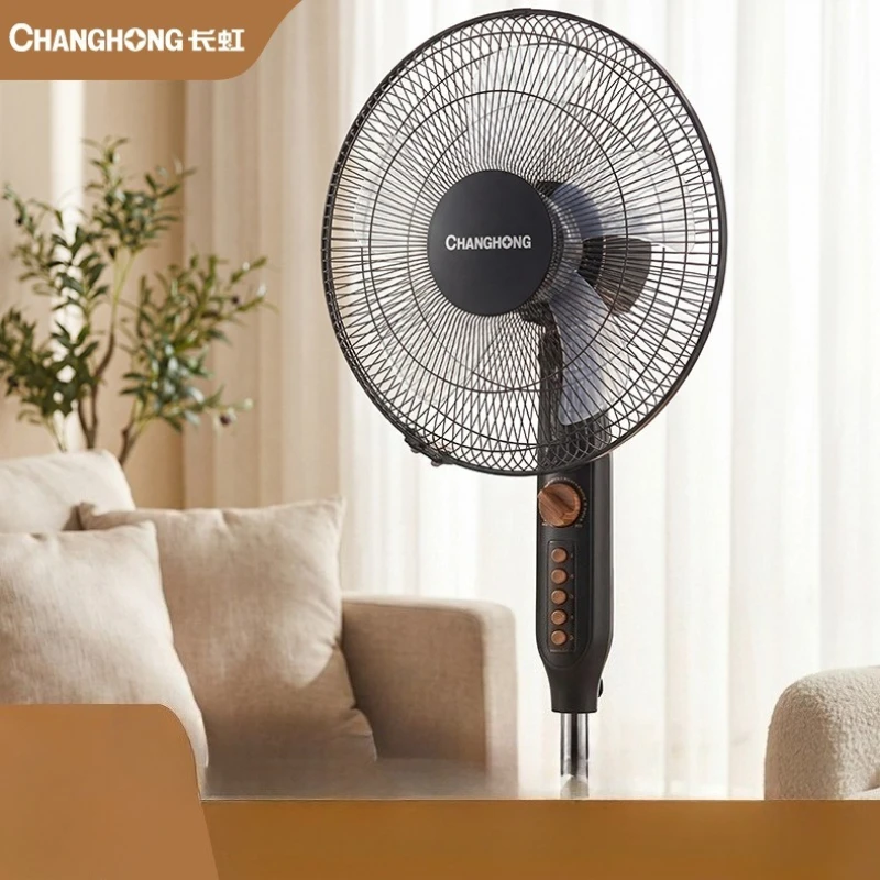 Changhong Electric Fan Vertical Standing Oscillating Timing Mechanical Fan For Home Dormitory Office Bulk Wholesale Supply
