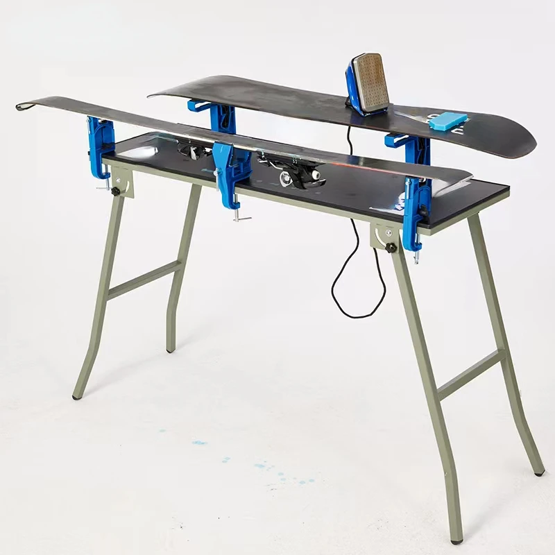 

For Snowboard Waxing Workbench Veneer Double Board Maintenance Work Table