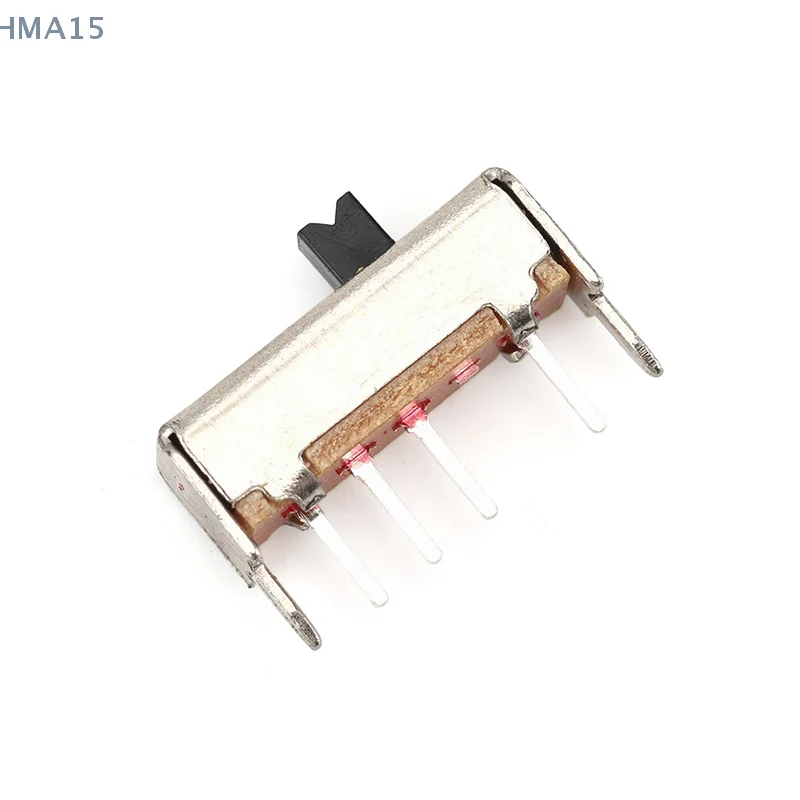 [EL] 10 قطعة SS13D07VG2 4 دبابيس 3 موقف 1P3T تبديل التبديل مزدوج عمودي انزلاق التبديل مقبض طول 2 مللي متر قوس