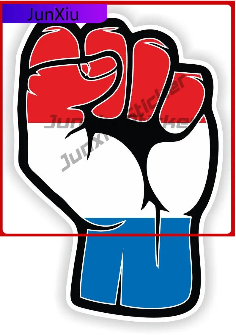 

Netherlands Sticker Fist Hand Funny Cute Car Scratch Cover Car Modification Vinyl Decal For Car Truck SUV Window Bumper Laptop