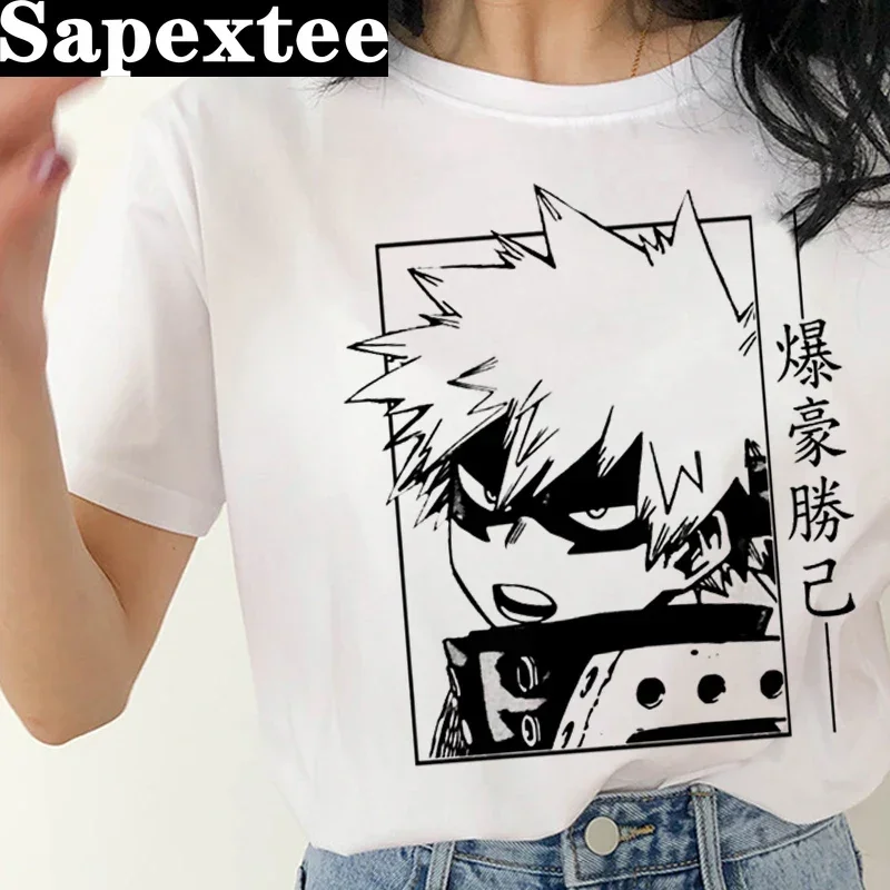 My Hero Academia Bakugou Boku No Hero Academia t-shirt women  white t shirt 2021 graphic tees women tshirt kawaii