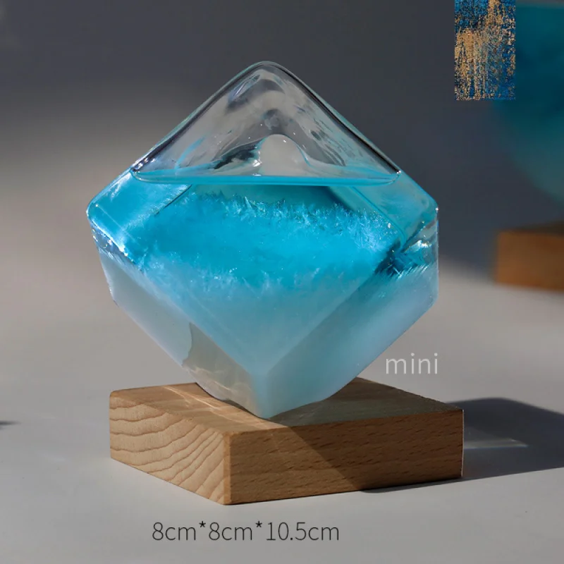 زجاجة توقعات الطقس الزجاجية البوروسيليكات العالية الأنيقة والرائعة هدية إبداعية لتزيين المنزل هدية عيد الحب #6