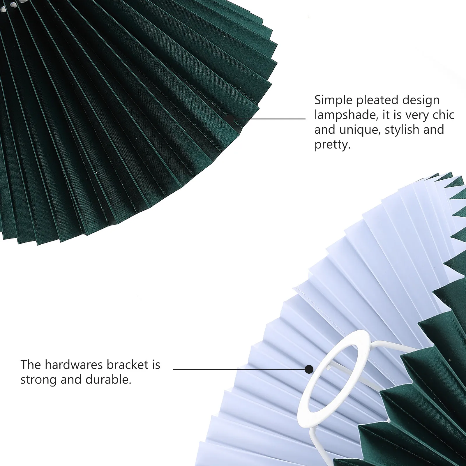 

1 шт. Декоративный плиссированный абажур из ткани для настольной лампы, аксессуар для прикроватной лампы в спальне, простой стиль, освещение