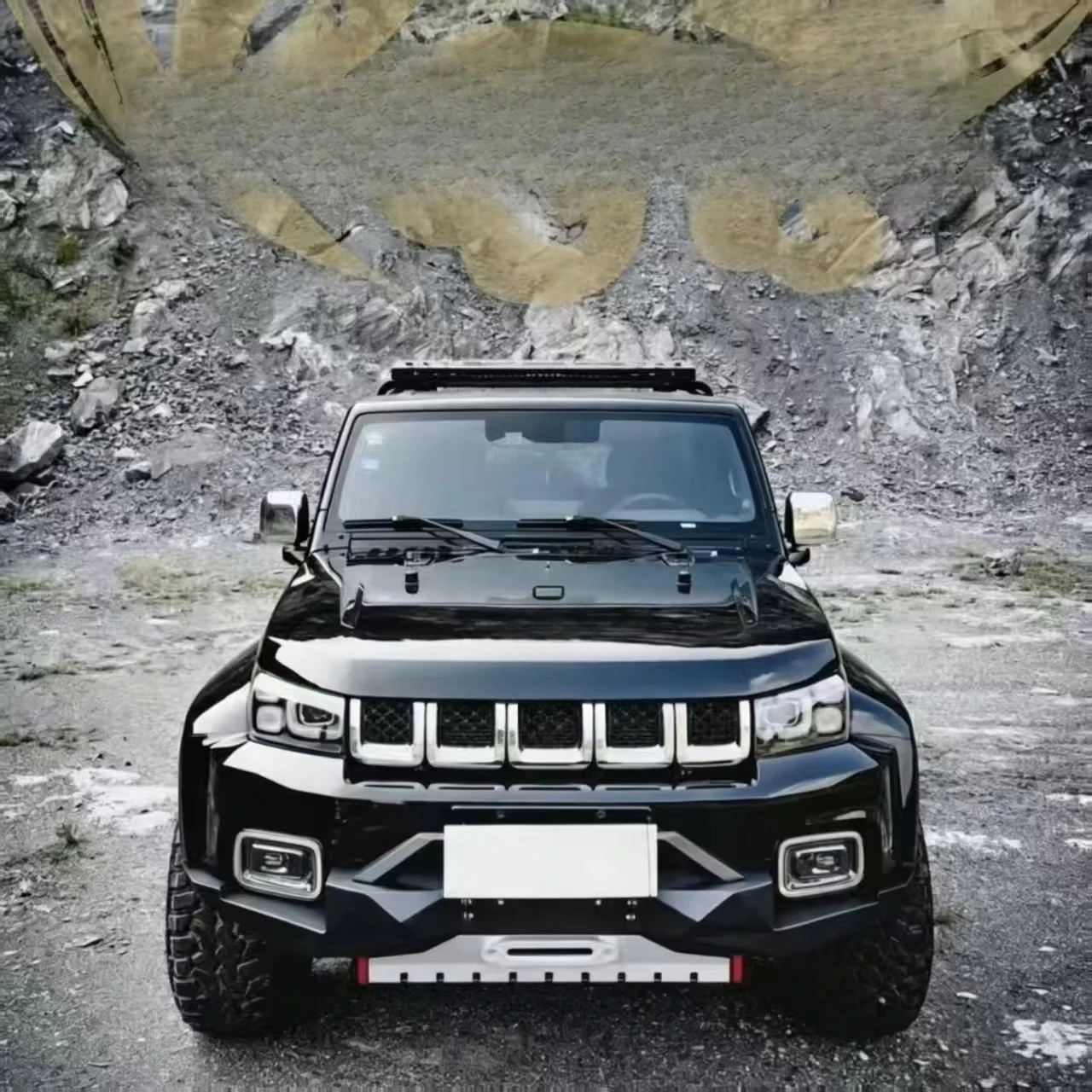 FOR BJ40 Front And Rear Competition Bumper, Manganese Steel Material, Anti-bump, Real Material, Durable