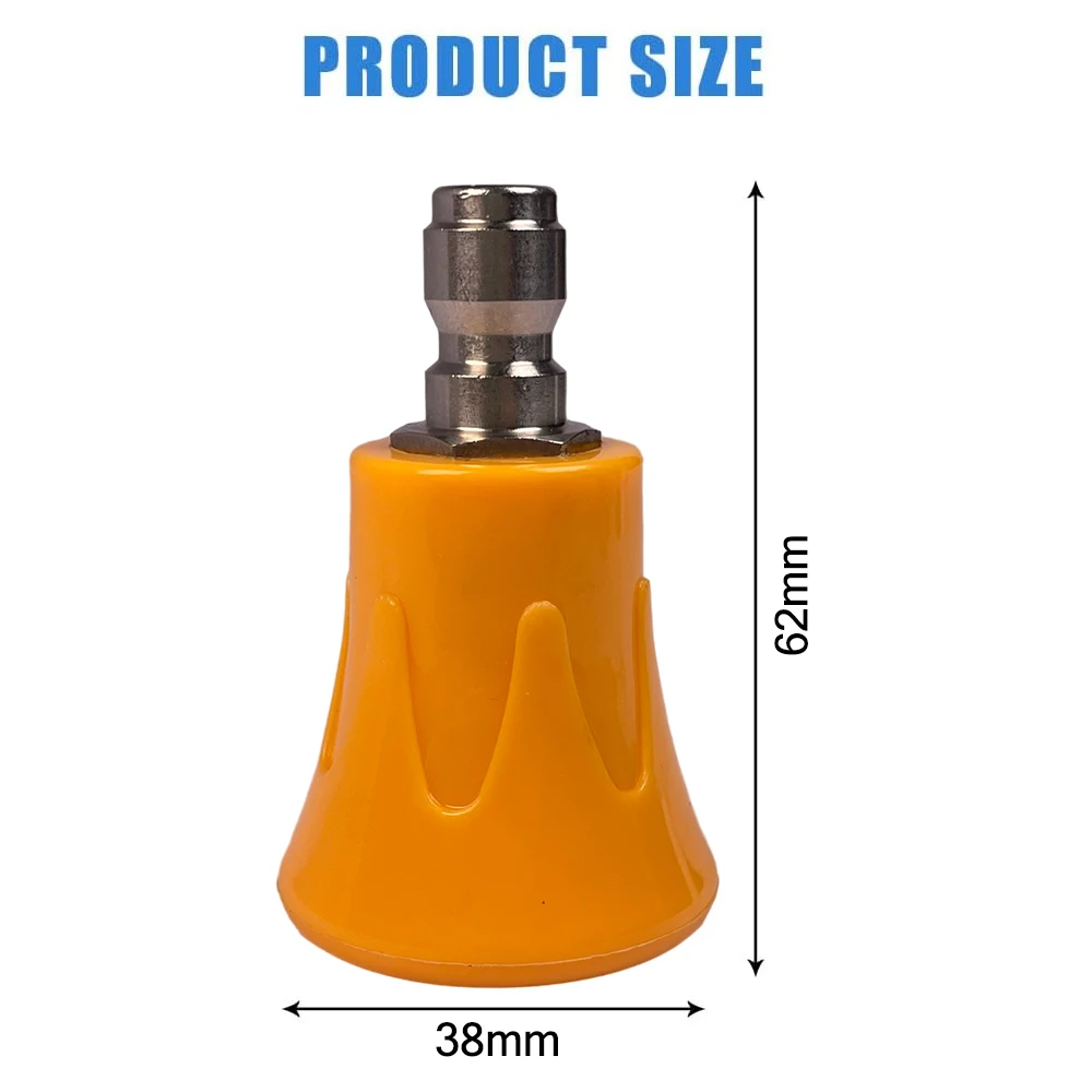 1/4 Pressure Washer Nozzle for Water Gun Household Sheath Nozzle for Cars Stainless Steel Splash Proof Sheath Nozzle Washer Tips