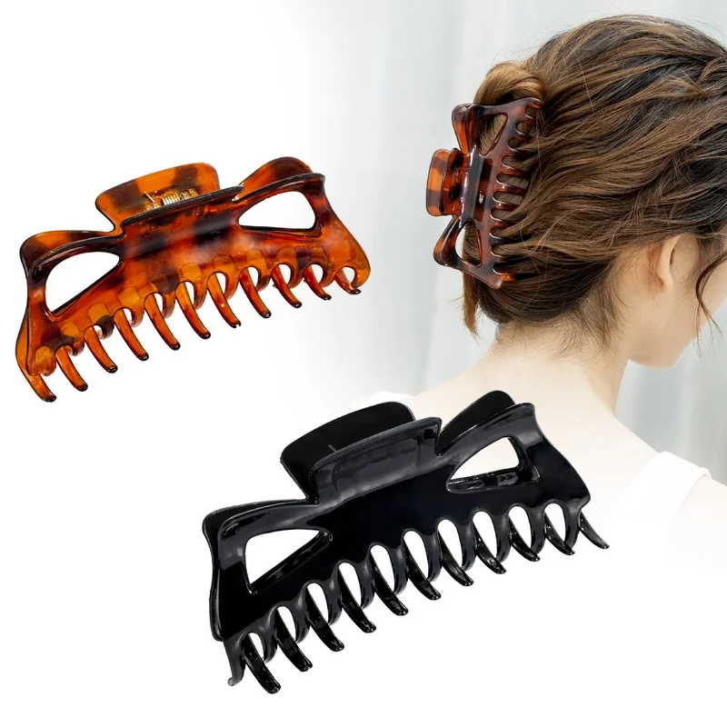 Hot Quality Thick Hair Clip for Women and Girls Fashion Large 13.5CM Hair Claws Hair Accessoriesl Big Hair Claw