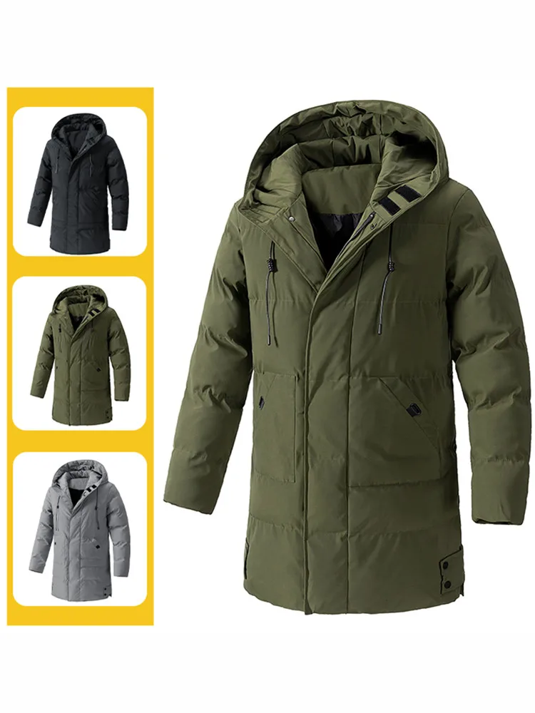 

Утепленная зимняя военная куртка из хлопка, мужская, большого размера, морозостойкая, повседневная, универсальная, теплая, хлопковая верхняя одежда, размеры M-L