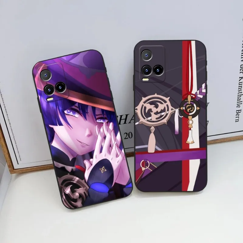 Scaramouche Genshin Impact Phone Case For VIVO T1 Y33S Y31 Y21 Y76S Y74S Y73 X80 NEO5 IQOO Z6 9 NEO05S S12PRO Y26S V23 PRO Cover