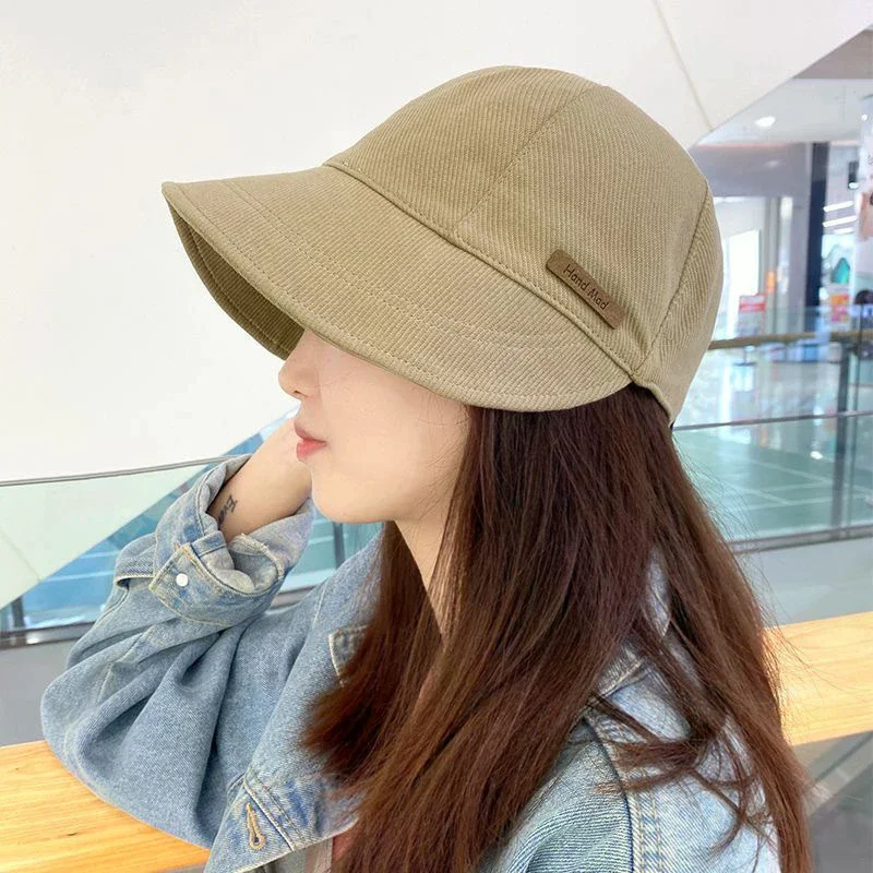 Women's Foldable Sunhat Summer Outdoor Beach Baseball Hat Sunscreen UV Protection Cap Adjustable Cotton Wide Brim Bucket Caps