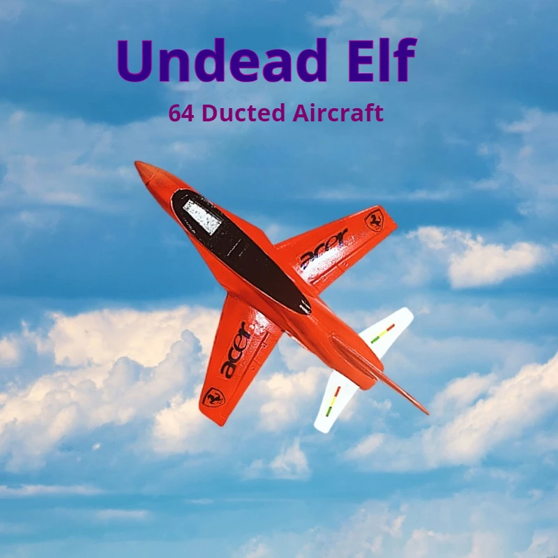 Undead Elf 64mm Tunnel Plane EPO Jet Viper Fighter Model Remote Control Toy Collection Outdoor Entertainment DIY modification