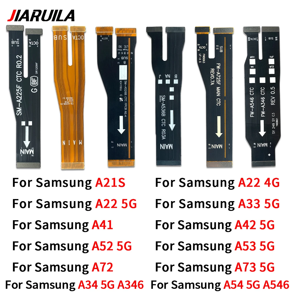 Main Board Motherboard Connector Board Flex Cable For Samsung A21S A22 4G A33 A34 A41 A42 A52 A53 A54 A72 A73 A55 A15 A25 5G