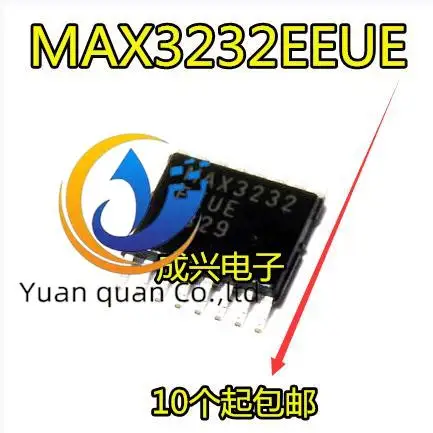 30pcs original new TSSOP-16 MAX3232 MAX3232EEUE RS-232 Interface IC Transceiver