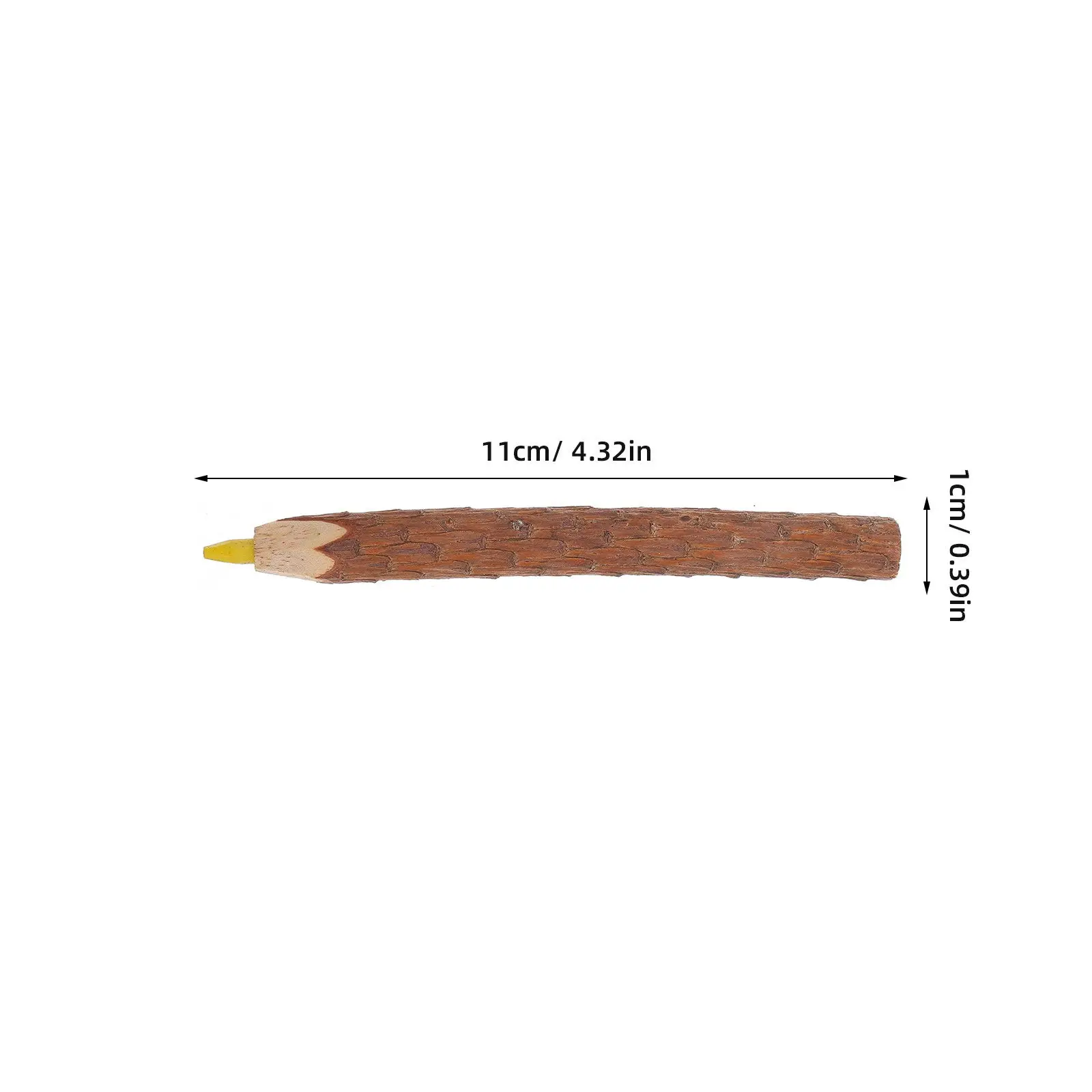 12Pcs Tree Branch Colored Pencils Natural Wood Bark Sketching Drawing Set Oil Base Non-Toxic Artist Supplies Creative Gift