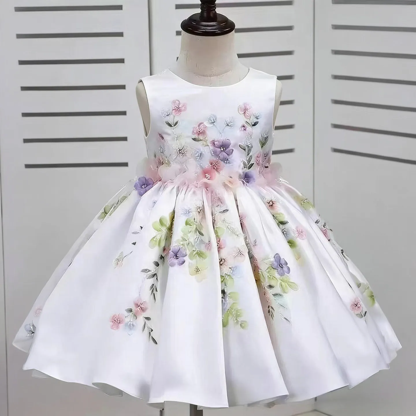 High End Children Host Piano Performance Princess Ball Gown Girls Sweet Birthday Party Dress g536