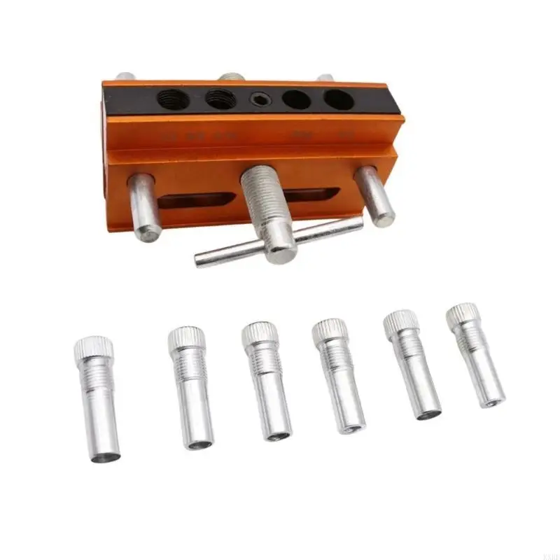 Центринг -дабелинг Jig 6 Guides Drill для прямых отверстий Регулируемый металлический kxre