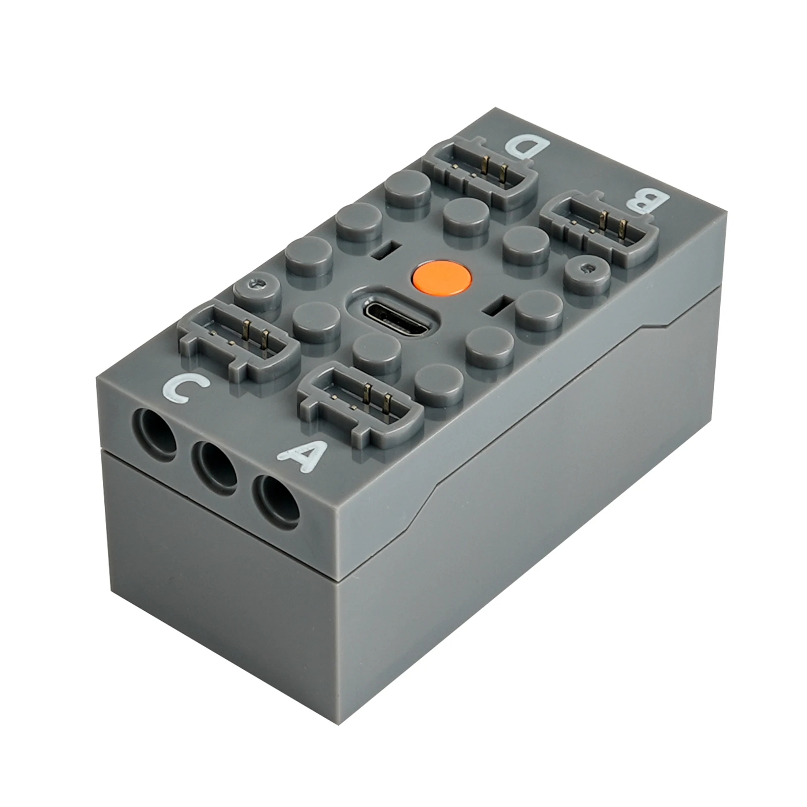 MOC – Kit de mise à niveau RC à dents bleues, avec boîtier de batterie Rechargeable, moteur, télécommande à 8 vitesses, application pour blocs de construction PF Legoeds