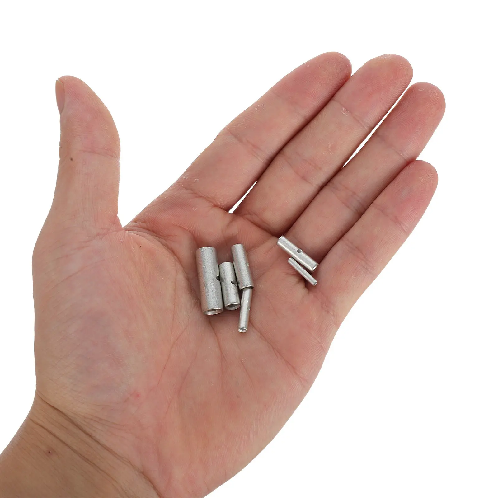 

100Pcs Waterproof Butt Connectors Heat Shrink Crimp Terminals for Automotive Marine Wiring Quick Splice Connection Kit