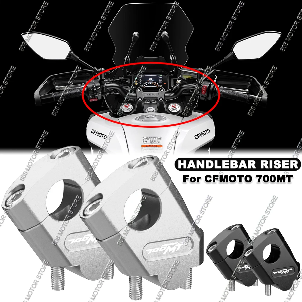 

For CFMOTO 700MT 700mt Motorcycle Handlebar Riser Bar Mount Handle Clamp Better Upright Position