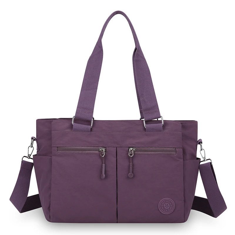 Damen-Shopper aus Oxford-Gewebe mit großer Kapazität, leichte, strapazierfähige Schultertasche, Handtasche für Freizeit, Arbeit, Pendeln und Reisen. – Detail 11