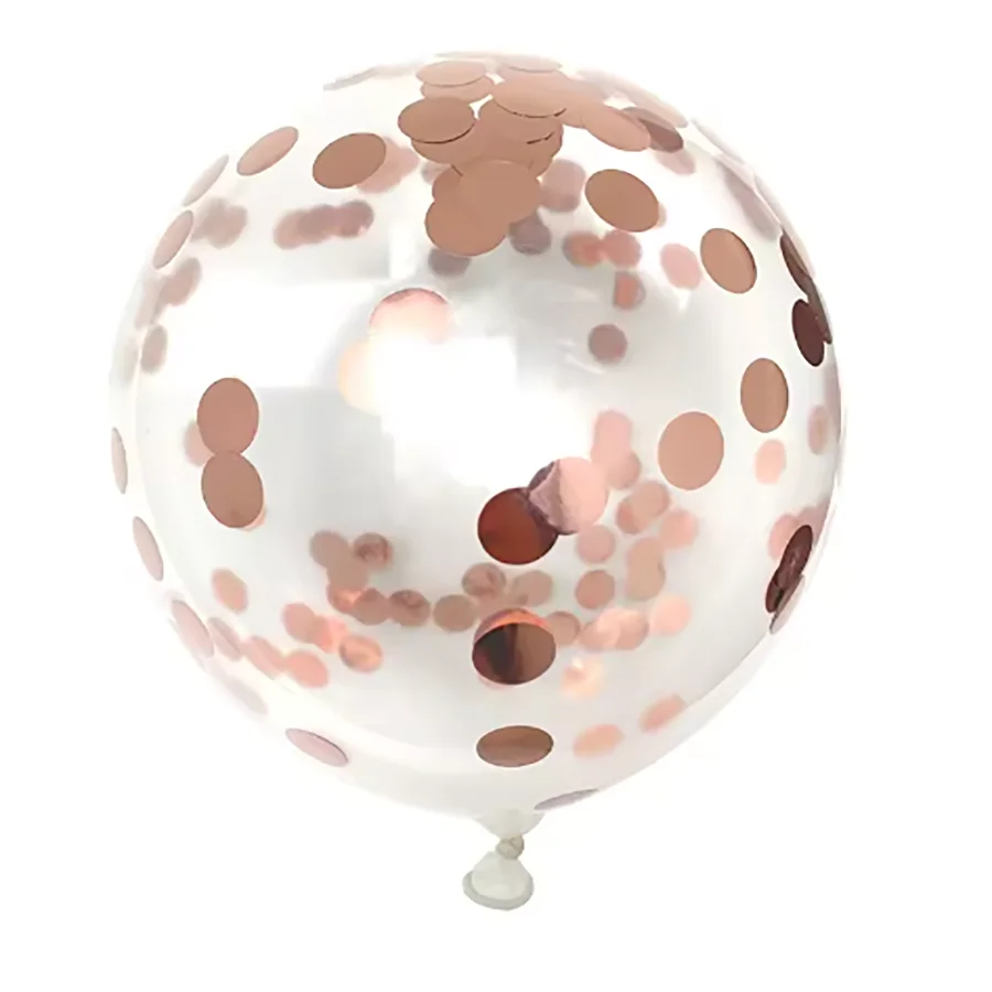 12 Zoll/10 Stück Set Glitzer-Konfetti-Latexballons Romantische Hochzeitsdekoration Gold Transparente Geburtstagsparty-Dekoration für Kinder und Babys – Detail 12