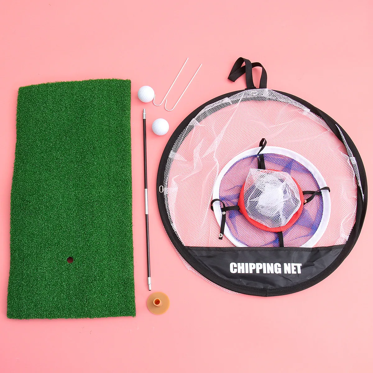

Chipping Practice Net Instant Pop-Up Design Foldable Lightweight Golf Training Aid for Home Backyard Driving Range Chipping