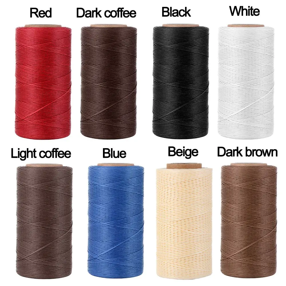 150D 260M/Roll Hot Durable Hand Stitching Line Leather Tool Stitching Cord Waxed Thread Sewing String