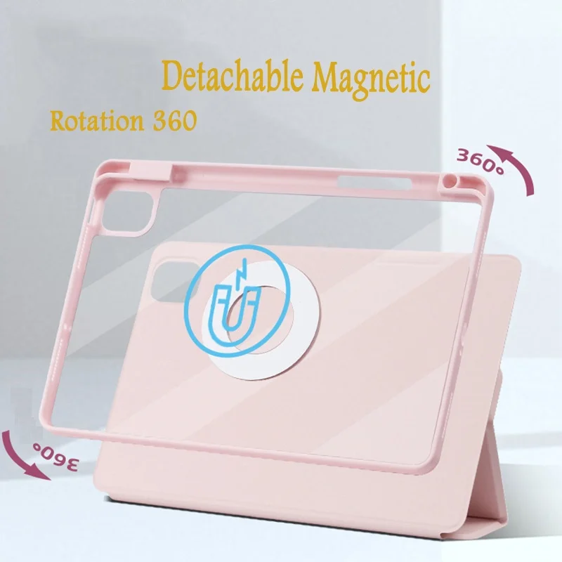 720°Rotatable Stand Case for Honor Pad 9 12.1inch 2023 8 12 X9 11.5 X8 Lite 9.7 X8 10.1 for MagicPad 13 Magnetic with Pen Holder