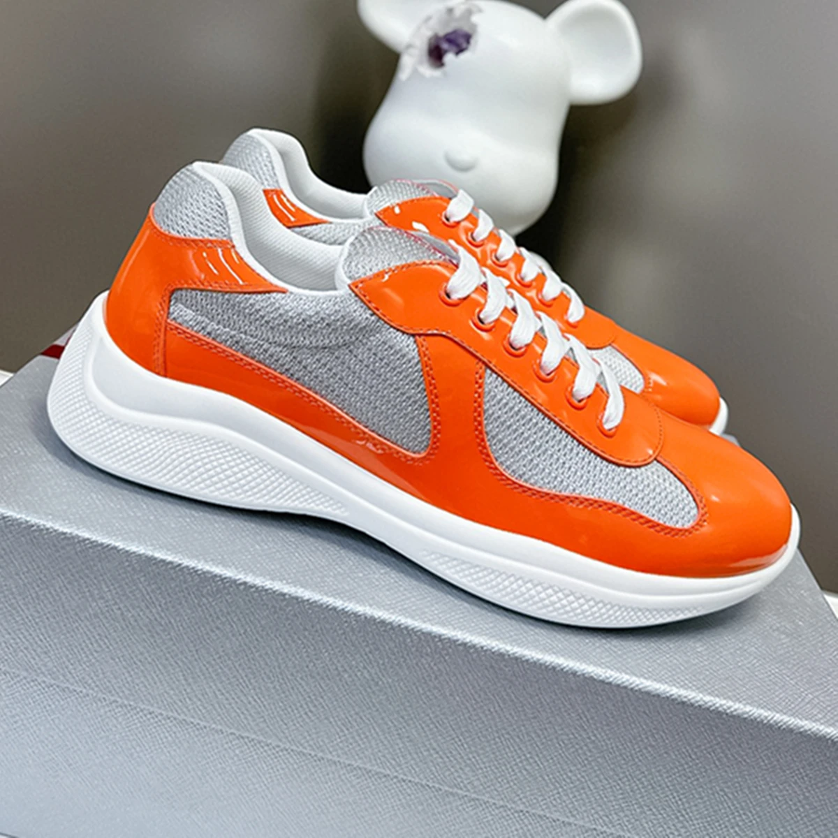 أزياء الرجال الملونة شخصية عارضة كل مباراة الأحذية الرياضية جلدية شبكة تنفس الاحذية المطاط تسولي