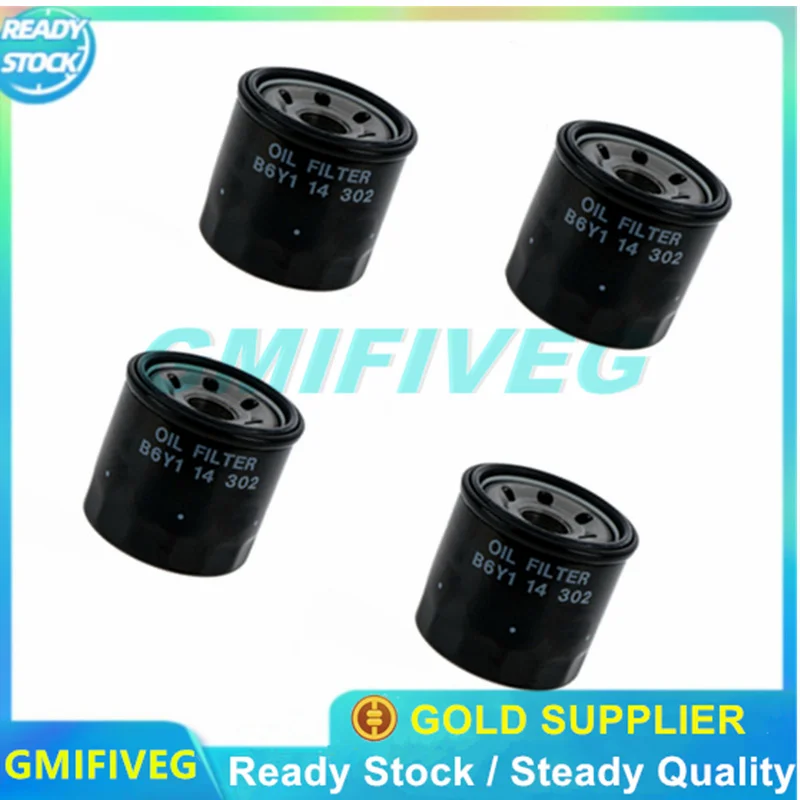 1-2-4PCS Oil Filter B6Y1-14-302A  B6Y1-14302-9A for MAZDA 121 2 3 323 Mazda 6 626 CX-3 CX-30 CX-5 DEMIO MX-3 MX-5 PREMACY XEDOS