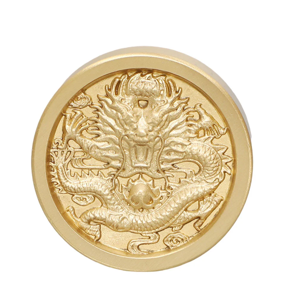 Brass Ruler Paperweight Chinese Painting Letterweight for Calligraphy Home Paperweights Desktop Letterweigt Accessory Round