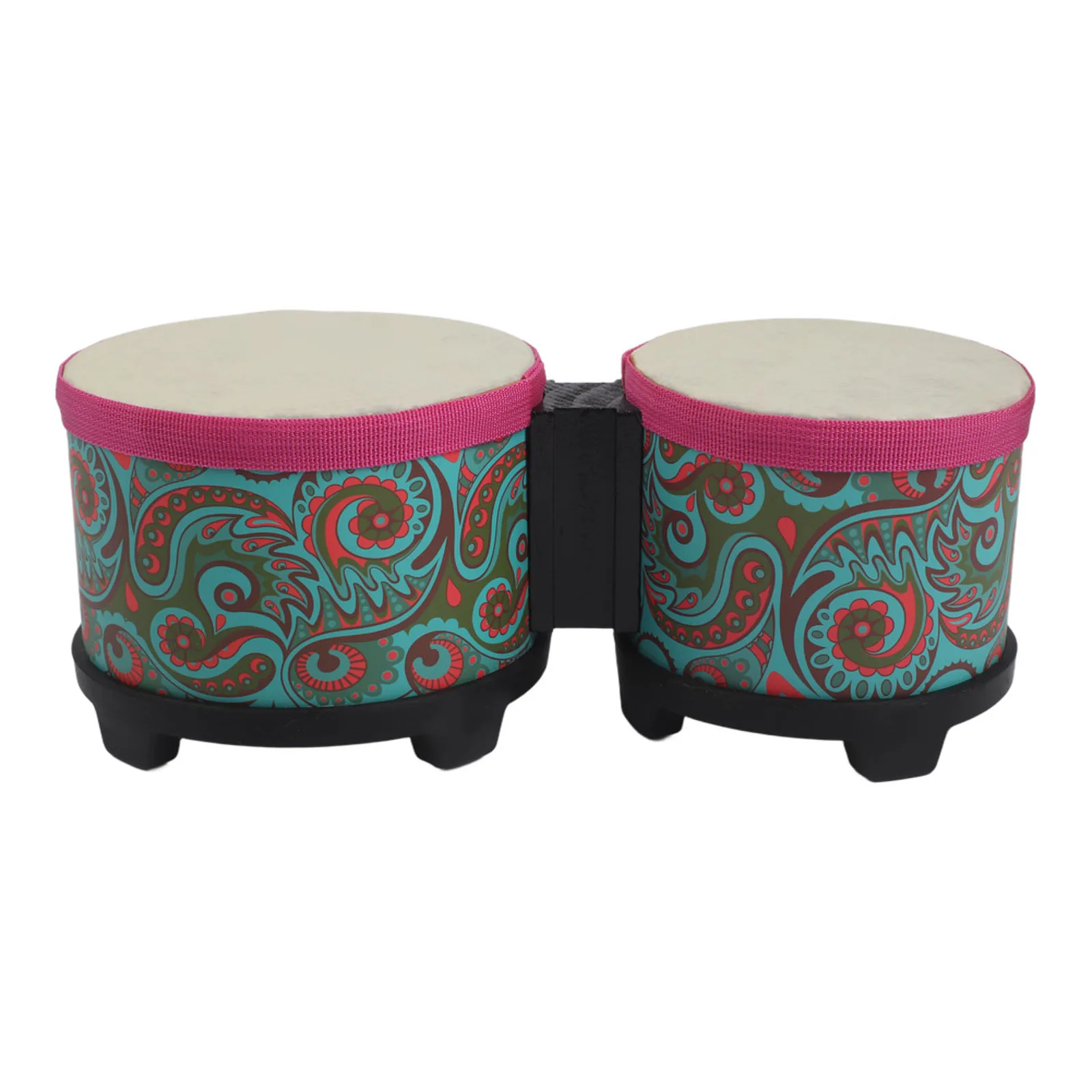 Percussion Instrument Practice Bongos Underwater World Pattern Tight Splicing For Bright Sound Adorable Bongo Drum