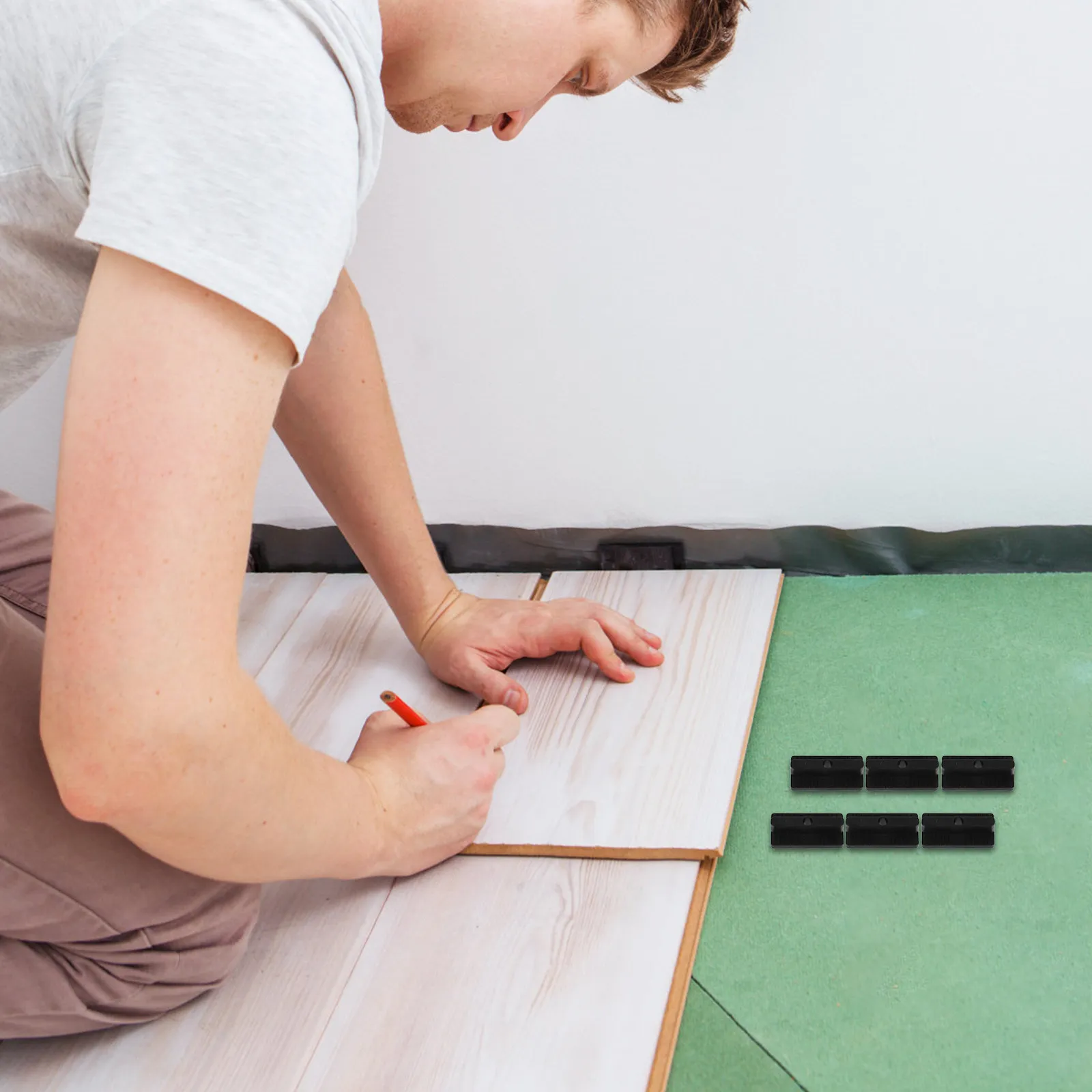 200Pcs Hidden Fasteners for Composite Decking Boards Quality Plastic Floor Paving Fencing Hidden Decks Fasteners