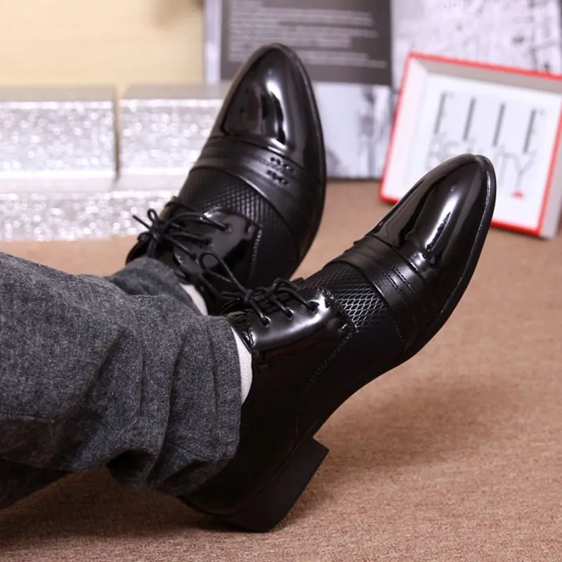 

Мужские модельные туфли на шнуровке, однотонные, черные, роскошные дизайнерские туфли, дешевая распродажа, стиль 2025 года, офисная социальная обувь для мужчин