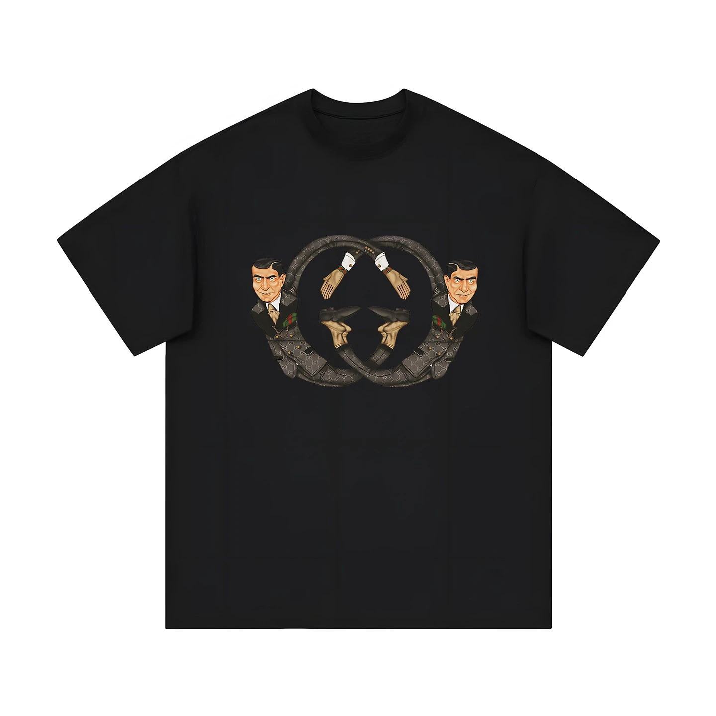 

Summer Fashion Brand Light Luxury Versatile Couple Outfit Men's and Women's Short Sleeved T-shirt Trendy Brand American Style