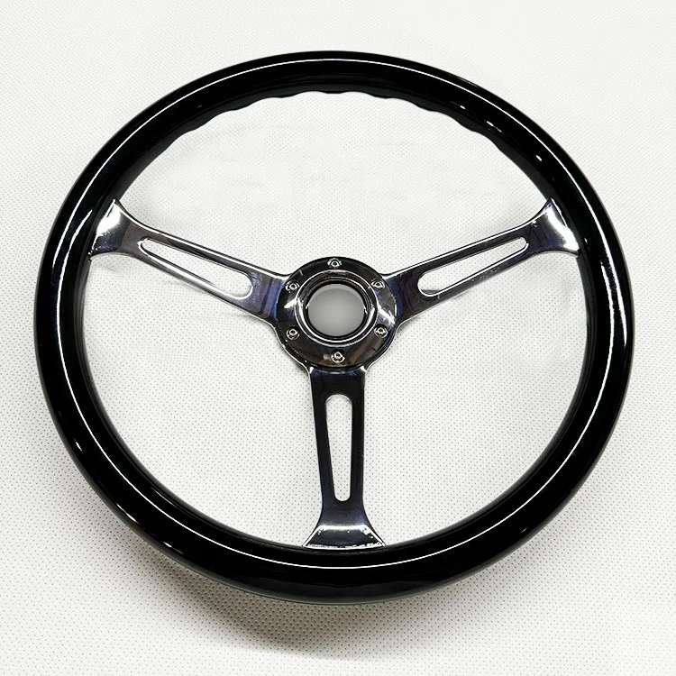 

Black Classic Advanced Bar Hole Steering Wheel Classic Car Exclusive Steering Wheel Universal
