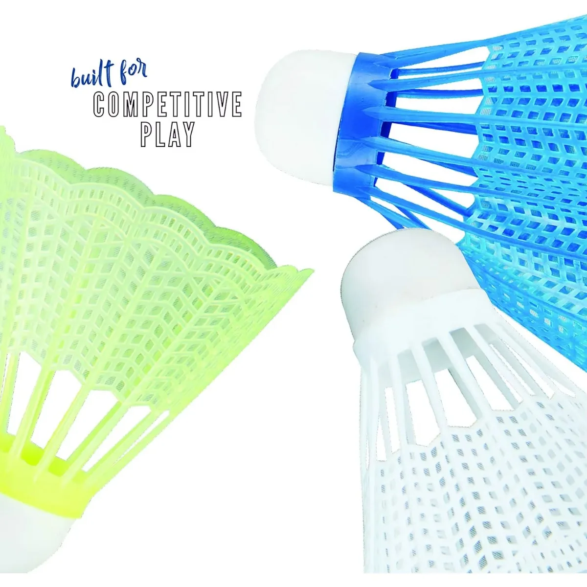 프랭클린 스포츠 배드민턴 셔틀콕 세트 - 3개 세트, 6 + 12 배드민턴 셔틀콕 - 뒷마당 야외 배드민턴 셔틀콕