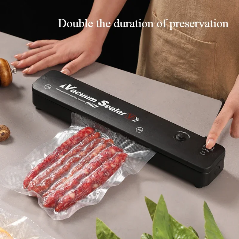 Vacuum Sealer Fresh-keeping Sealing Machine Small Household Food Packaging Automatic Sealing Cooked Food Compressor