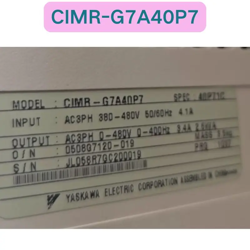 Second-hand CIMR-G7A40P7 Frequency Converter Functional test OK Fast delivery