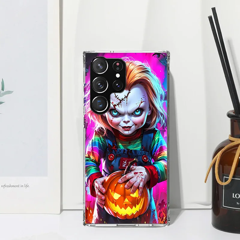 Chucky Doll Horror Movie Phone Case For Samsung Galaxy S26 S25 Edge S24 FE S23 S22 Ultra S21 Plus S20 + Art Fundas Back Cover Ga view 3