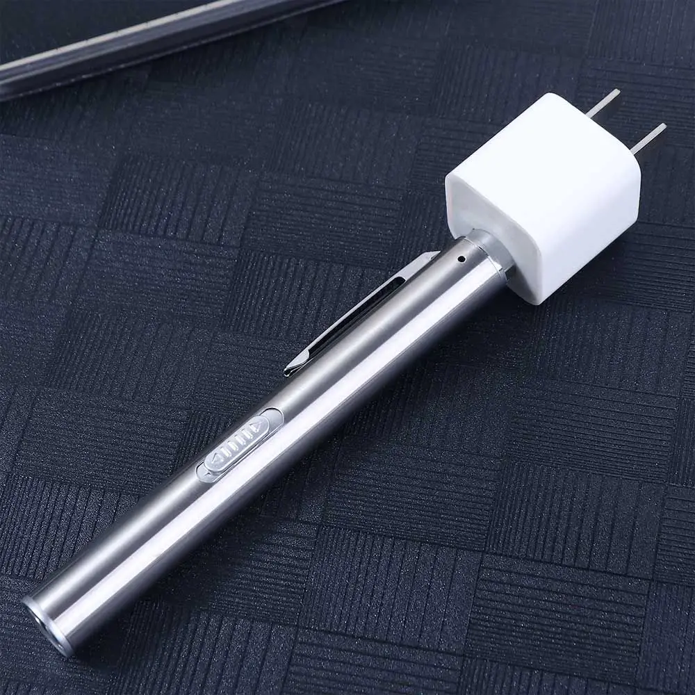 

Светодиодный фонарик с зажимом, мини-светодиодная ручка из нержавеющей стали, многофункциональный фонарик-ручка, удобная ручка для кормления, светодиодная ручка, ручка для врача и медсестры